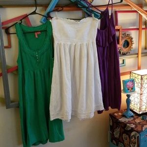 Empire waist dress bundle swim coverup has pockets
